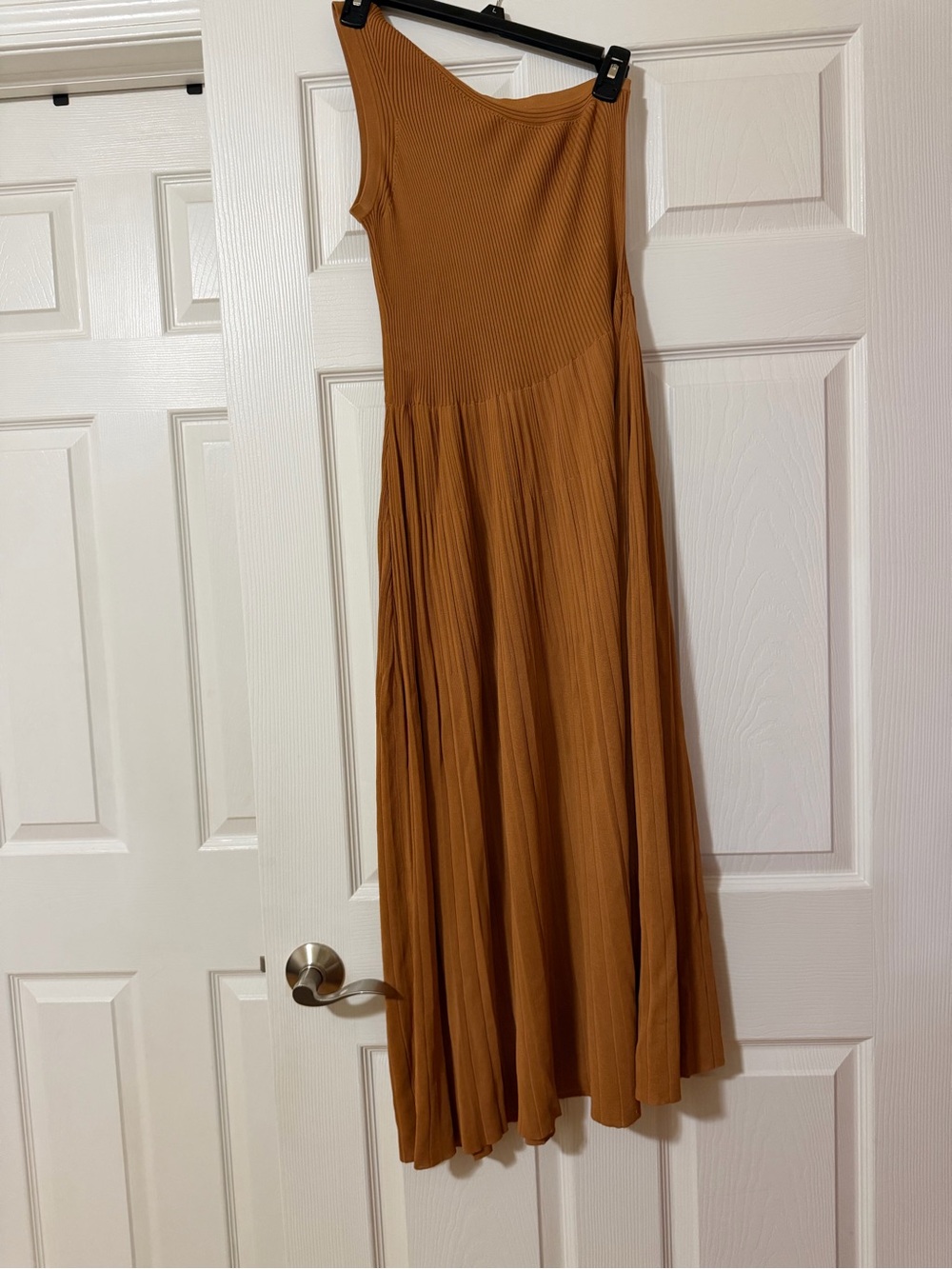Zimmermann One-Shoulder Maxi Dress in Warm Caramel